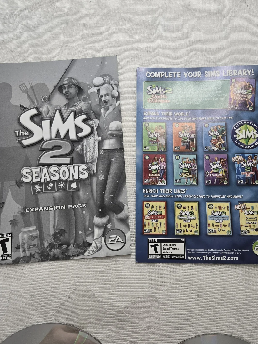 The Sims 2 Seasons Expansion Pack (PC, 2007) - Complete CD Set WITH CODE